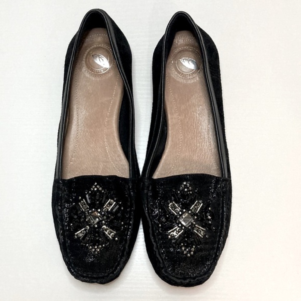 NURTURE Black Metallic Loafer